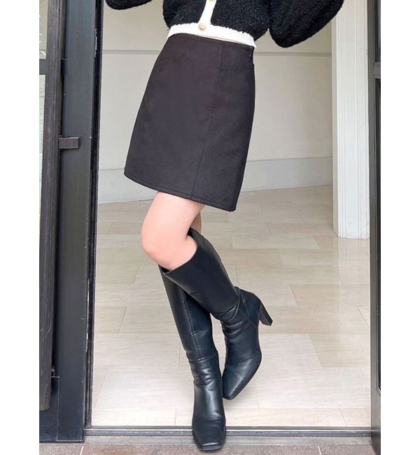 RESEXXY「ハイウエストミニスカート」|スカート|ブラック