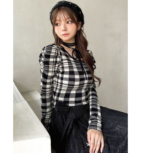 RESEXXY「チョーカーデザインニットトップス」|ニット・セーター|