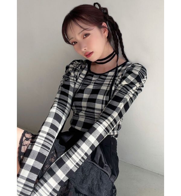 RESEXXY「チョーカーデザインニットトップス」|ニット・セーター|