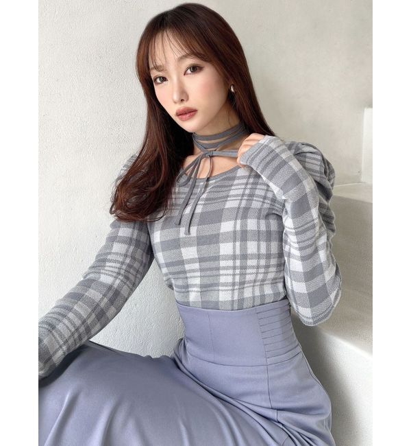 RESEXXY「チョーカーデザインニットトップス」|ニット・セーター|