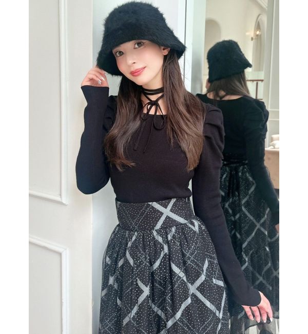 RESEXXY「チョーカーデザインニットトップス」|ニット・セーター|