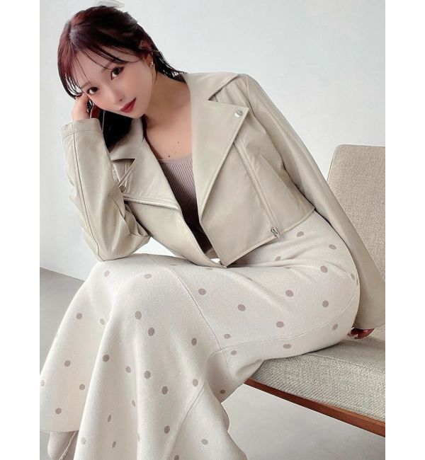 RESEXXY「フェイクレザーライダースジャケット」|ライダースジャケット|