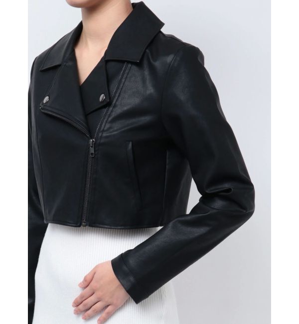 RESEXXY「フェイクレザーライダースジャケット」|ライダースジャケット|