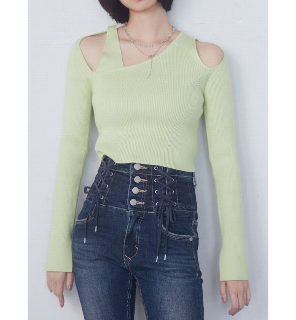 EMODA「レイヤードストラップスキンニット」|ニット・セーター|