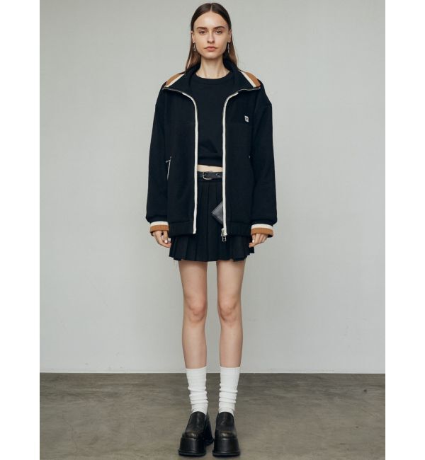 EMODA「リブカラーフリースブルゾン」|ブルゾン・スタジャン|