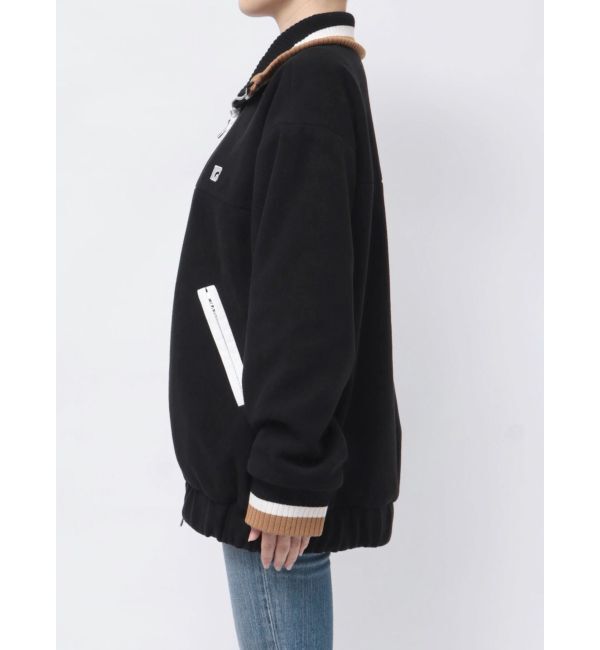 EMODA「リブカラーフリースブルゾン」|ブルゾン・スタジャン|