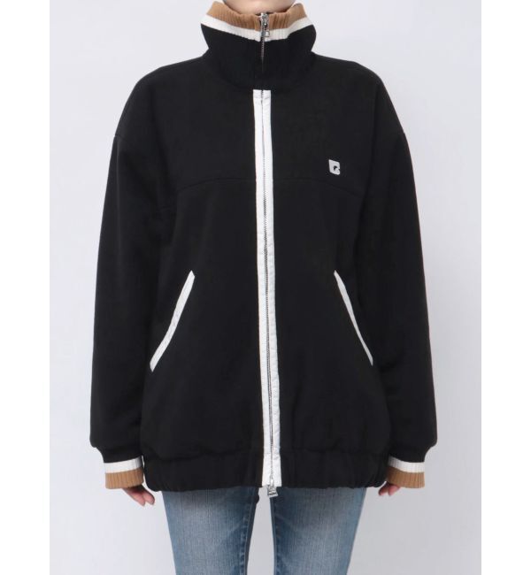 EMODA「リブカラーフリースブルゾン」|ブルゾン・スタジャン|