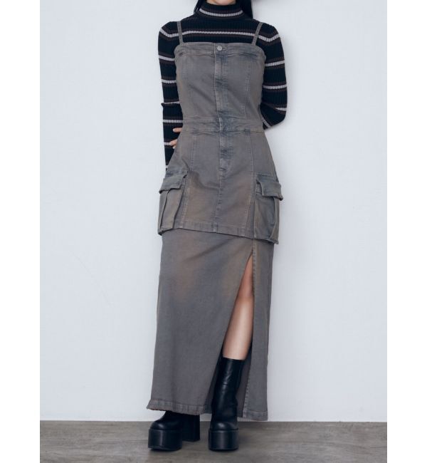 EMODA「2WAY レングスデニムワンピース」|ワンピース|グレー