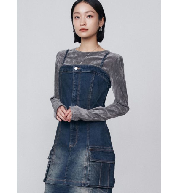 EMODA「2WAY レングスデニムワンピース」|ワンピース|