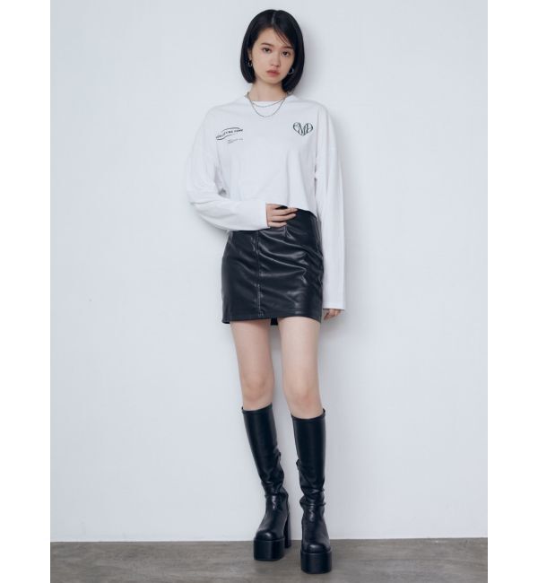 EMODA「マークユニットロングTシャツ」|Tシャツ・カットソー|