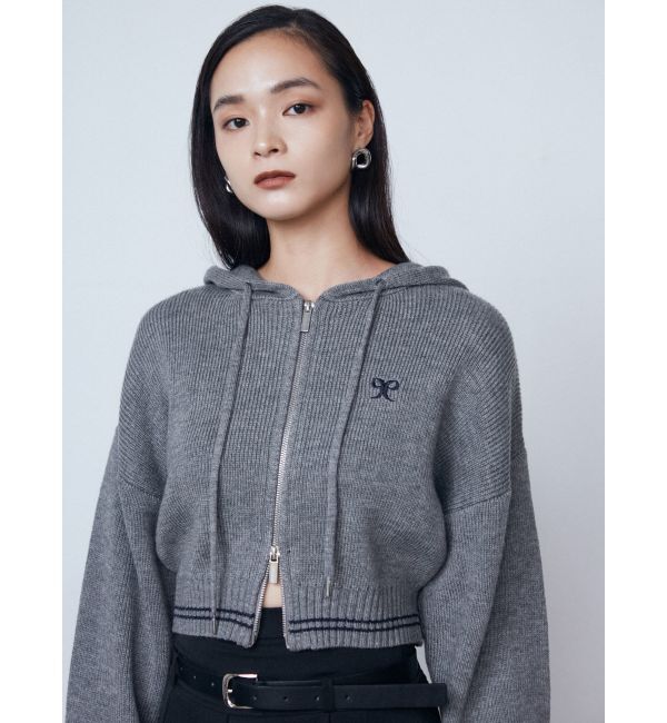 EMODA「チューズニットフードカーディガン」|ニット・セーター|