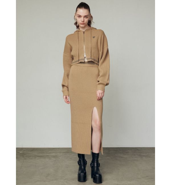 EMODA「チューズニットフードカーディガン」|ニット・セーター|