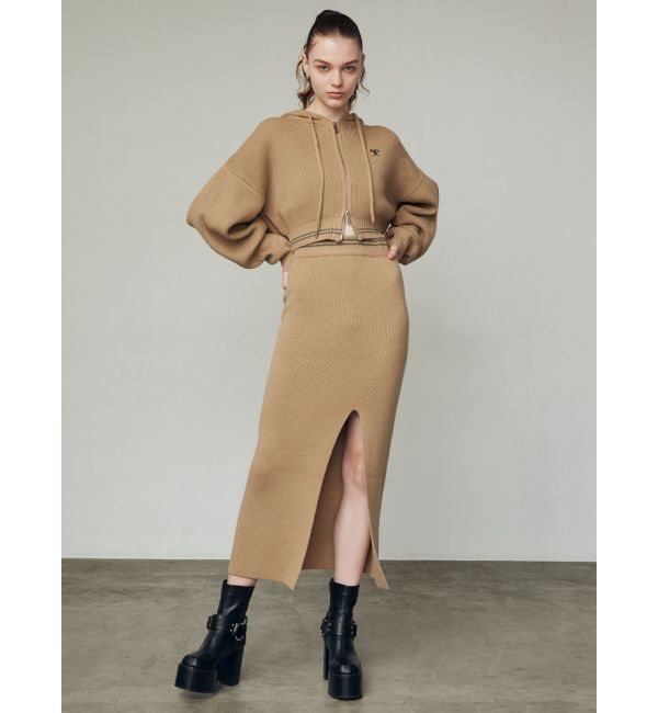 EMODA「チューズニットフードカーディガン」|ニット・セーター|