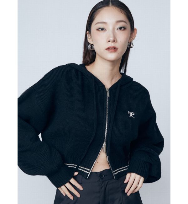 EMODA「チューズニットフードカーディガン」|ニット・セーター|