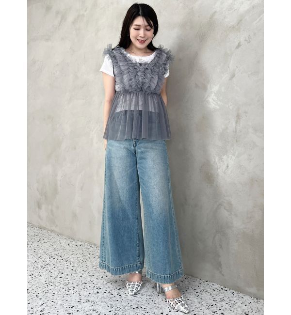 MERCURYDUO「エンブロイダリーワンポイントロゴTシャツ」|Tシャツ・カットソー|