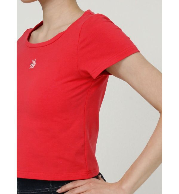 MERCURYDUO「エンブロイダリーワンポイントロゴTシャツ」|Tシャツ・カットソー|