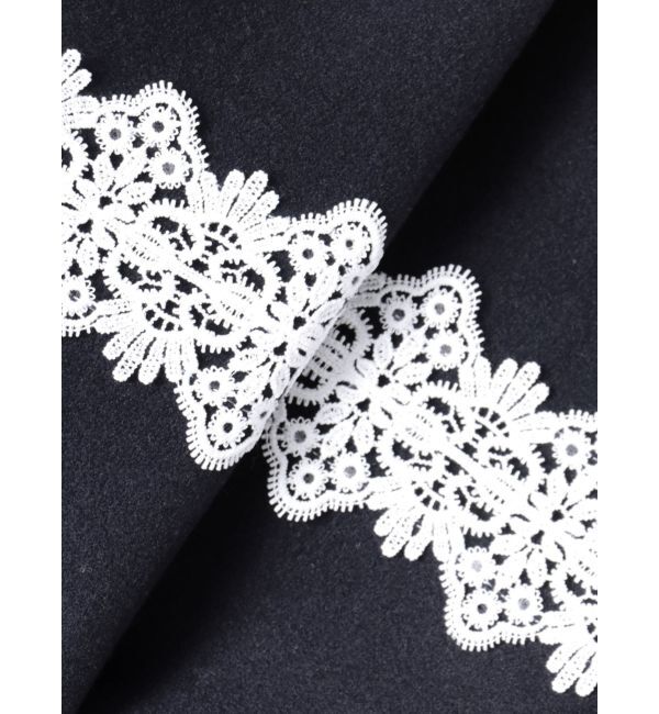 MERCURYDUO「バイカラーレースミニワンピース」|ワンピース|