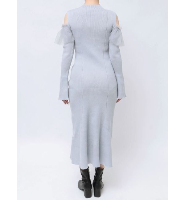 MERCURYDUO「チュールドッキングフレアマーメイドワンピース」|ワンピース|