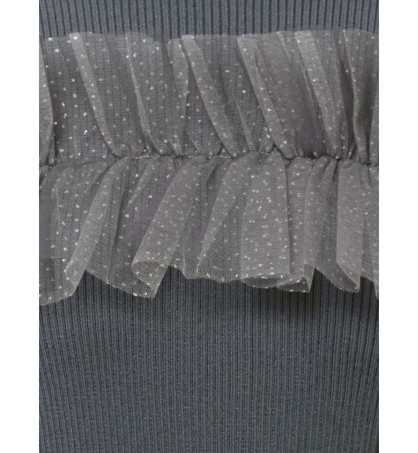 MERCURYDUO「チュールドッキングフレアマーメイドワンピース」|ワンピース|