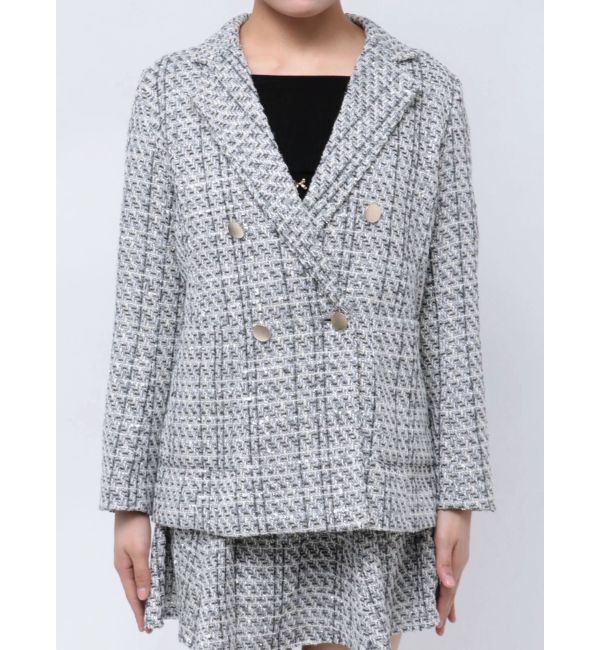 MERCURYDUO「オリジナルツイードテーラードジャケット【セットアップ着用可】」|テーラードジャケット|