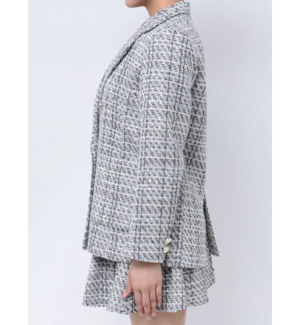 MERCURYDUO「オリジナルツイードテーラードジャケット【セットアップ着用可】」|テーラードジャケット|
