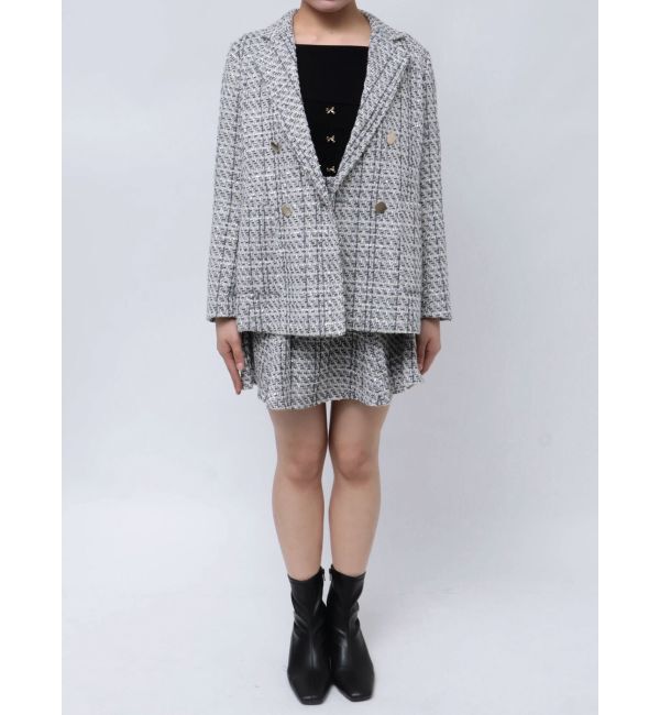 MERCURYDUO「オリジナルツイードテーラードジャケット【セットアップ着用可】」|テーラードジャケット|