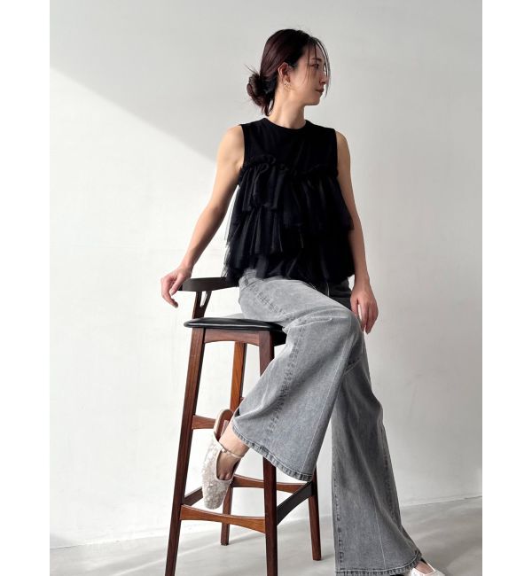 MERCURYDUO「【OUNNOUN】デザインペプラムタンクトップ」|タンクトップ|