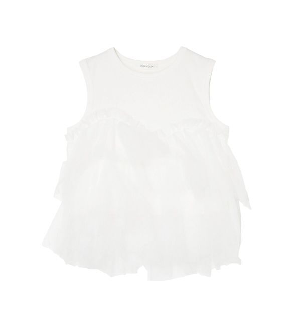 MERCURYDUO「【OUNNOUN】デザインペプラムタンクトップ」|タンクトップ|