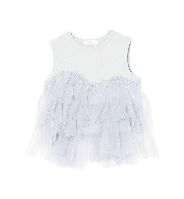 MERCURYDUO「【OUNNOUN】デザインペプラムタンクトップ」|タンクトップ|