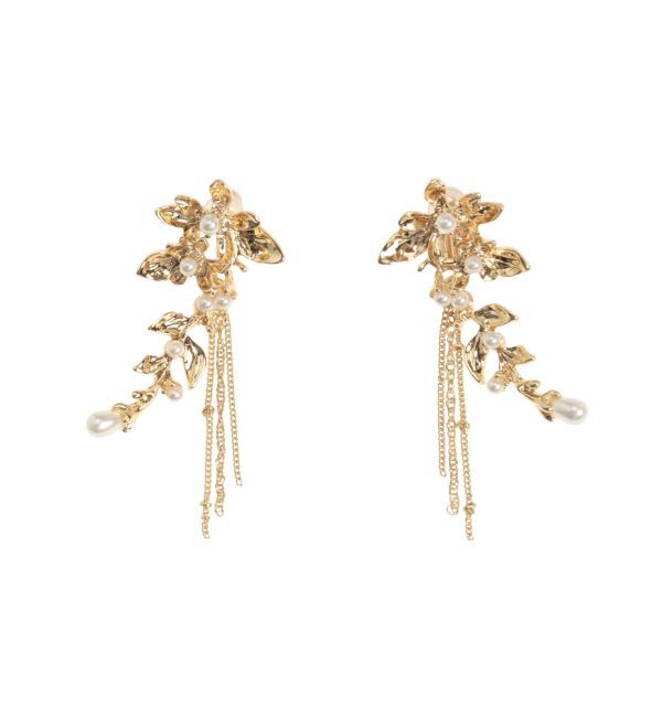 MERCURYDUO「フラワーモチーフイヤリング」|イヤリング|ゴールド