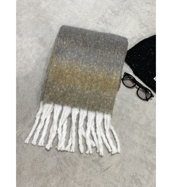 MURUA「グラデーションマフラー」|マフラー|ベージュ