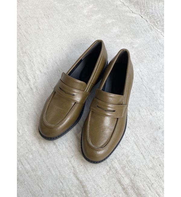 Ungrid「クラシックローファー」|ローファー|カーキ