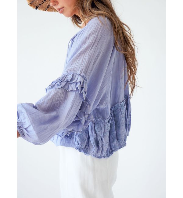 Ungrid「ビーズデザインスリーブボリュームブラウス」|シャツ・ブラウス|