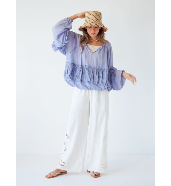 Ungrid「ビーズデザインスリーブボリュームブラウス」|シャツ・ブラウス|