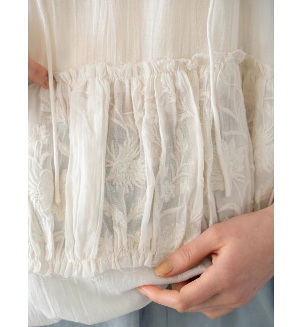 Ungrid「ビーズデザインスリーブボリュームブラウス」|シャツ・ブラウス|