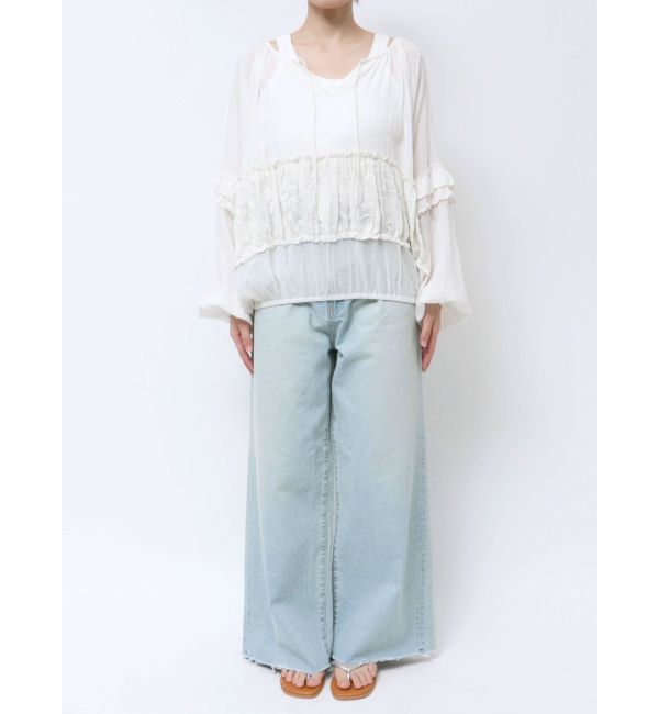 Ungrid「ビーズデザインスリーブボリュームブラウス」|シャツ・ブラウス|