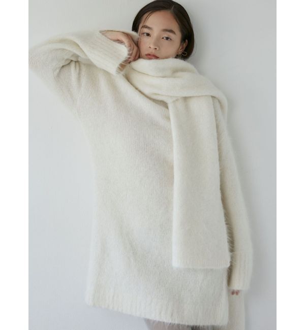 LAGUNAMOON「アルパカシャギーニットストール」|ストール|