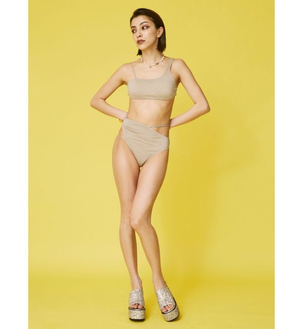 EVRIS「カットアウトラメ Swimwear」|ビキニ|