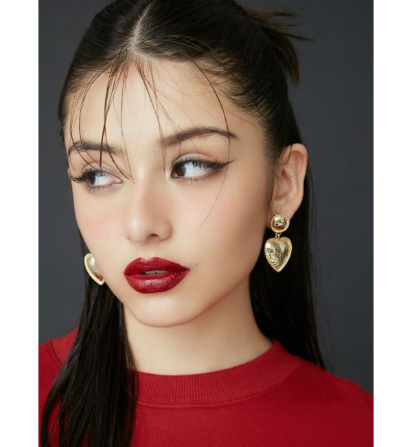 EVRIS「SURFACE HEART MOTIFピアス」|ピアス|