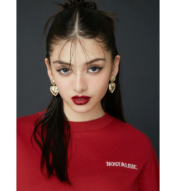 EVRIS「SURFACE HEART MOTIFピアス」|ピアス|