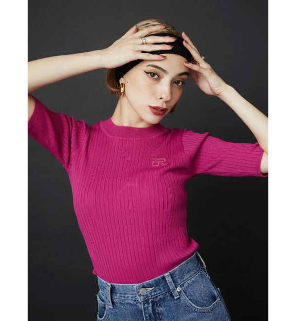 EVRIS「ロゴワンポイントニットトップス」|ニット・セーター|