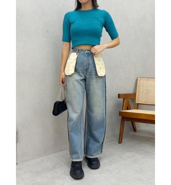 EVRIS「ロゴワンポイントニットトップス」|ニット・セーター|