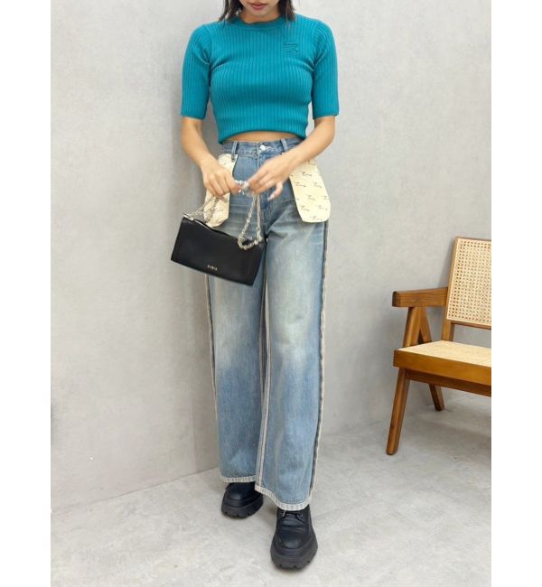 EVRIS「ロゴワンポイントニットトップス」|ニット・セーター|