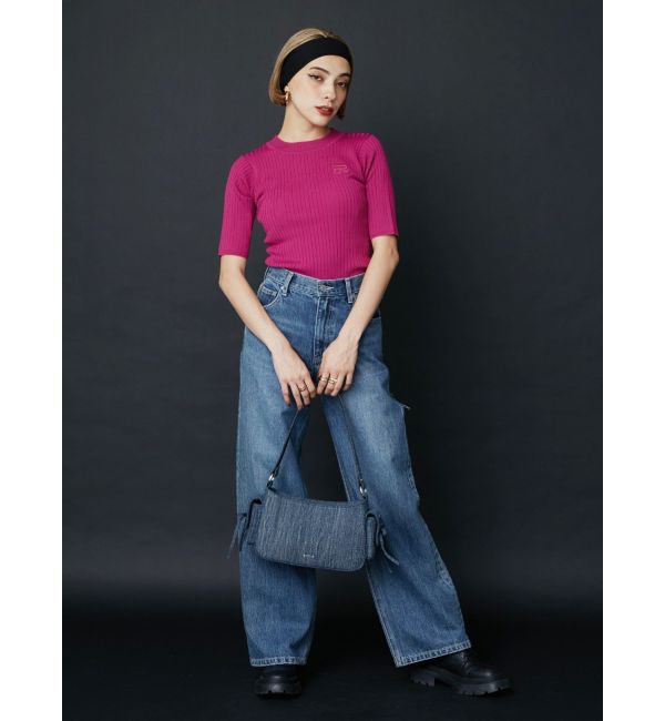 EVRIS「ロゴワンポイントニットトップス」|ニット・セーター|