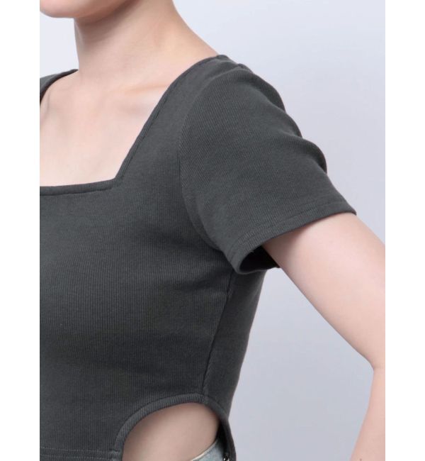 EVRIS「サイドチェーンショートトップス」|Tシャツ・カットソー|