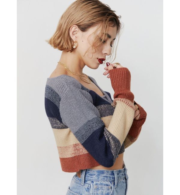 EVRIS「ラメアンサンブルニットトップス」|ニット・セーター|