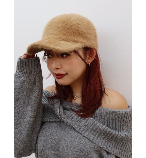 EVRIS「フェイクファーキャップ」|キャップ・キャスケット|