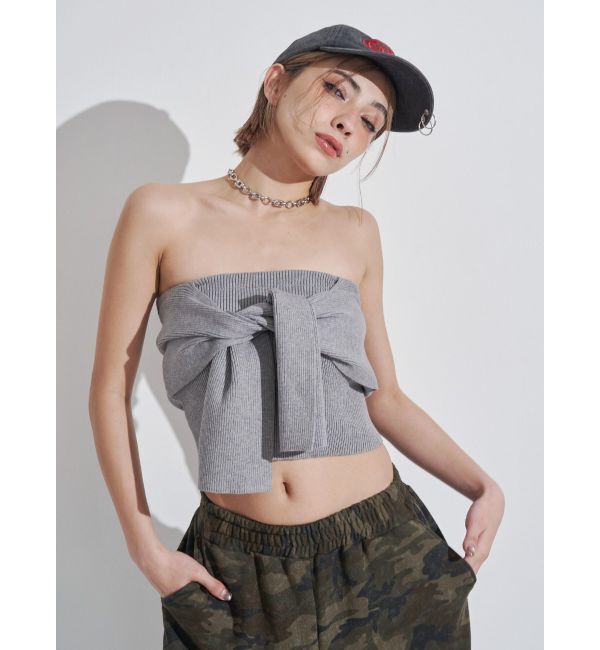EVRIS「リボンニットベアビスチェ」|キャミソール|