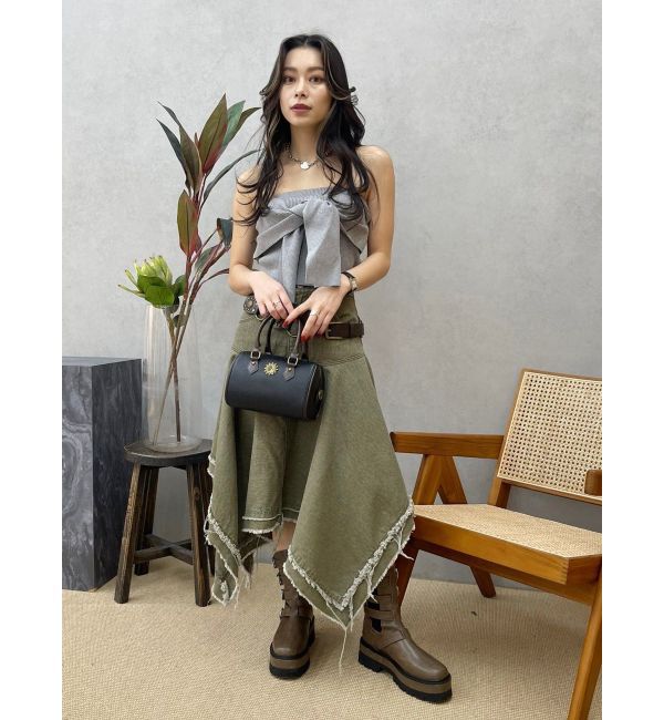 EVRIS「リボンニットベアビスチェ」|キャミソール|