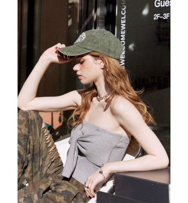 EVRIS「リボンニットベアビスチェ」|キャミソール|